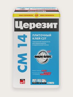 Изображение товара Клей для плитки Ceresit "CM 14", для внутренних и наружных работ