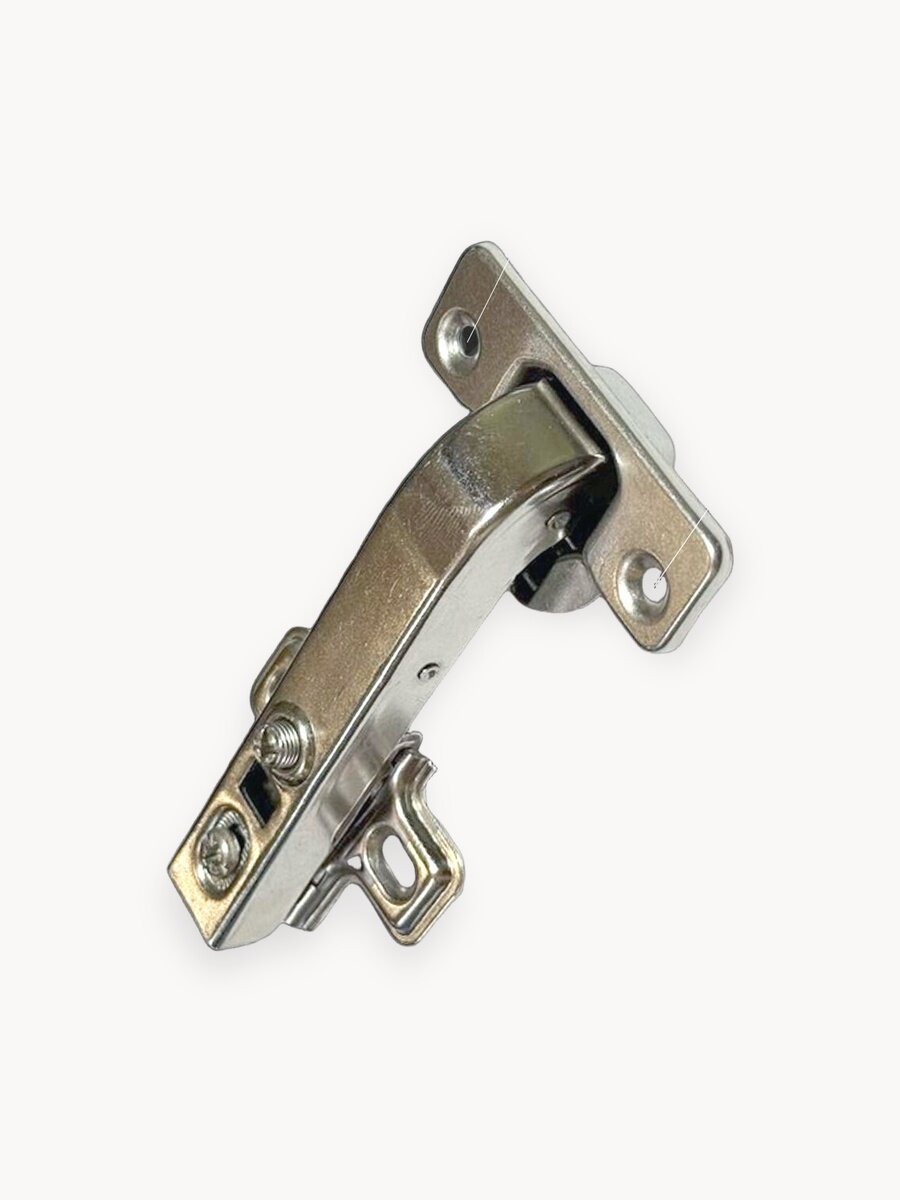 Петли мебельные угловые 90 (180) градусов 2 шт. с доводчиком для фальшпанели clip-on AKS 48 мм