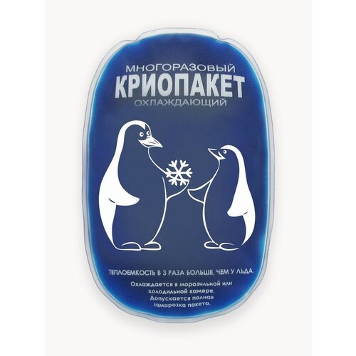 Аккумулятор холода хладоэлемент для термосумки гелевый криопакет (13х8см)