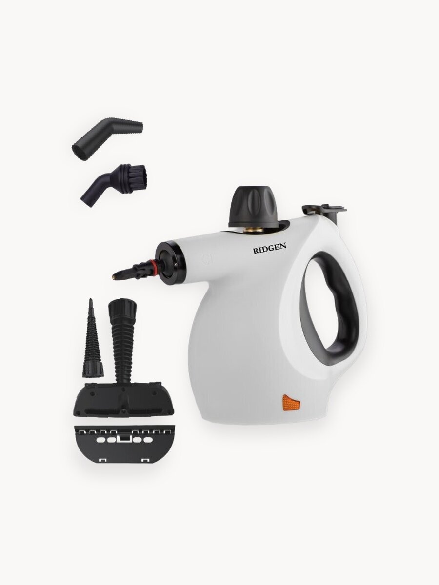 Пароочиститель RIDGEN ST-890, белый, 9 насадок