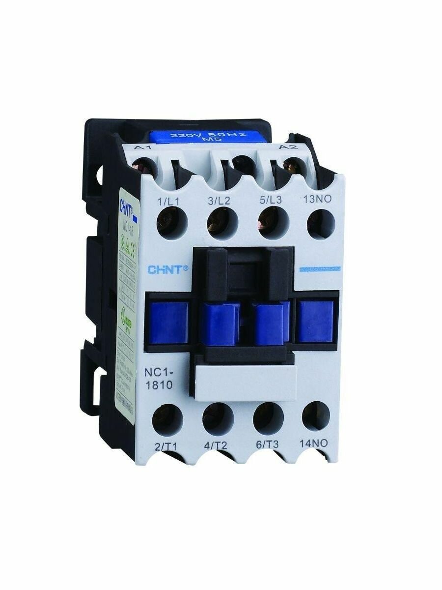 Контактор NC1-1810 18А кат. 400В AC 1НО AC-3 (R) CHINT 221560