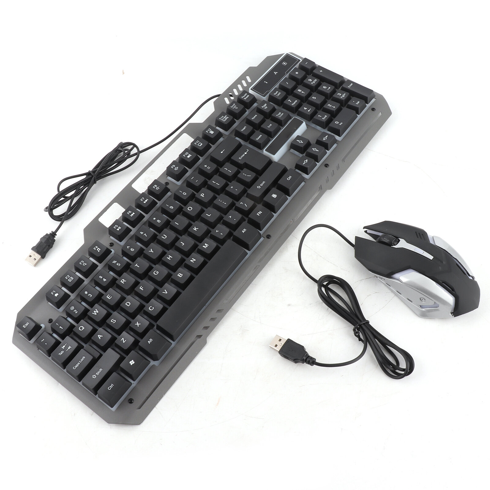Компьютерная клавиатура и мышь, Thunderwolf TF-600, USB, с подсветкой, для игр и офиса