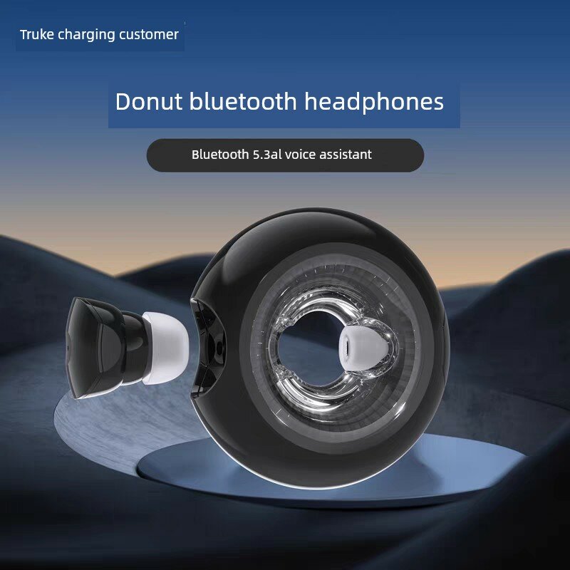 Истинно беспроводные Bluetooth-наушники в черном цвете с шумоподавлением, высококачественным звуком, вкладышным