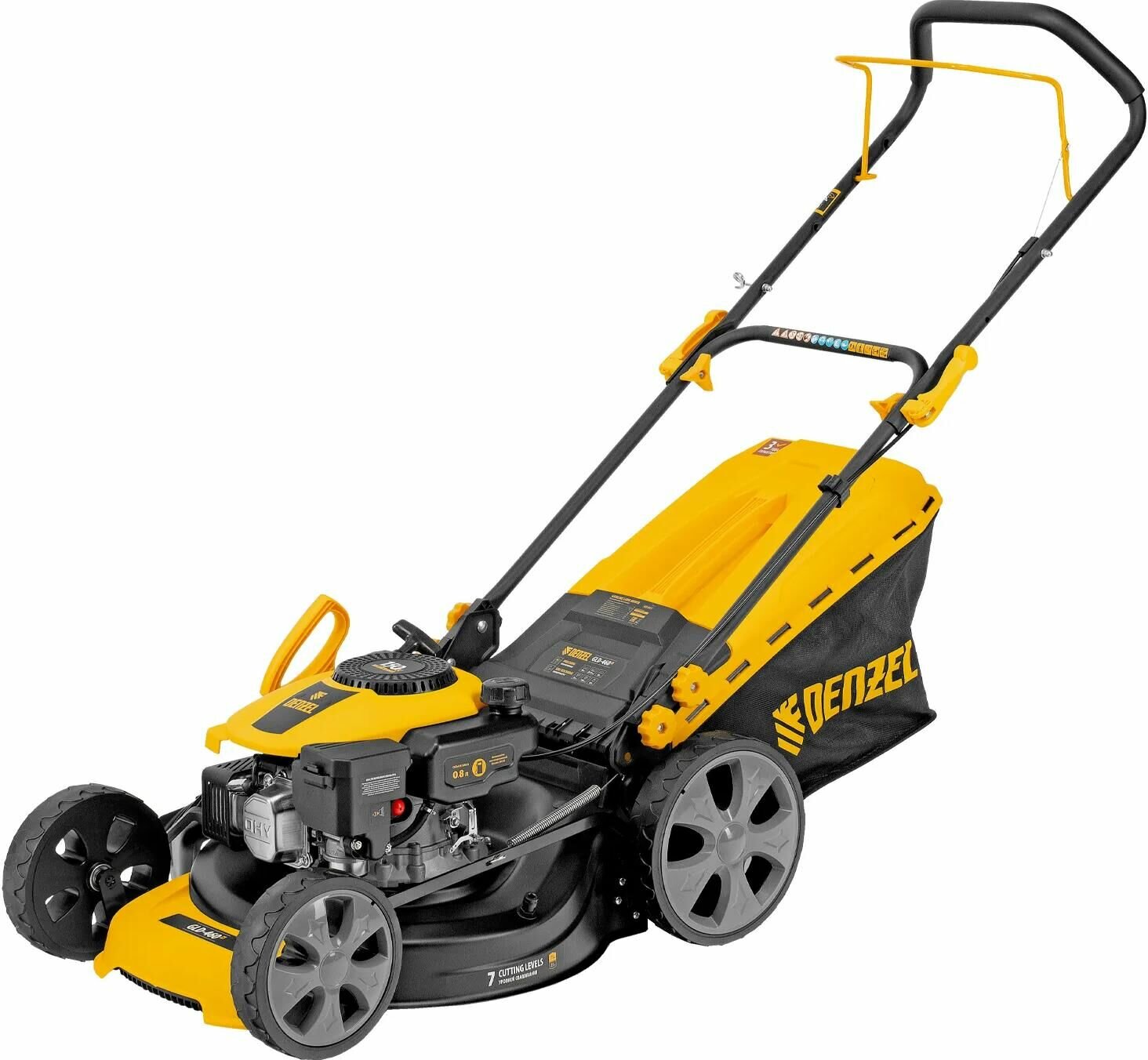 Газонокосилка бензиновая с травосборником GLD-460-K, 150
