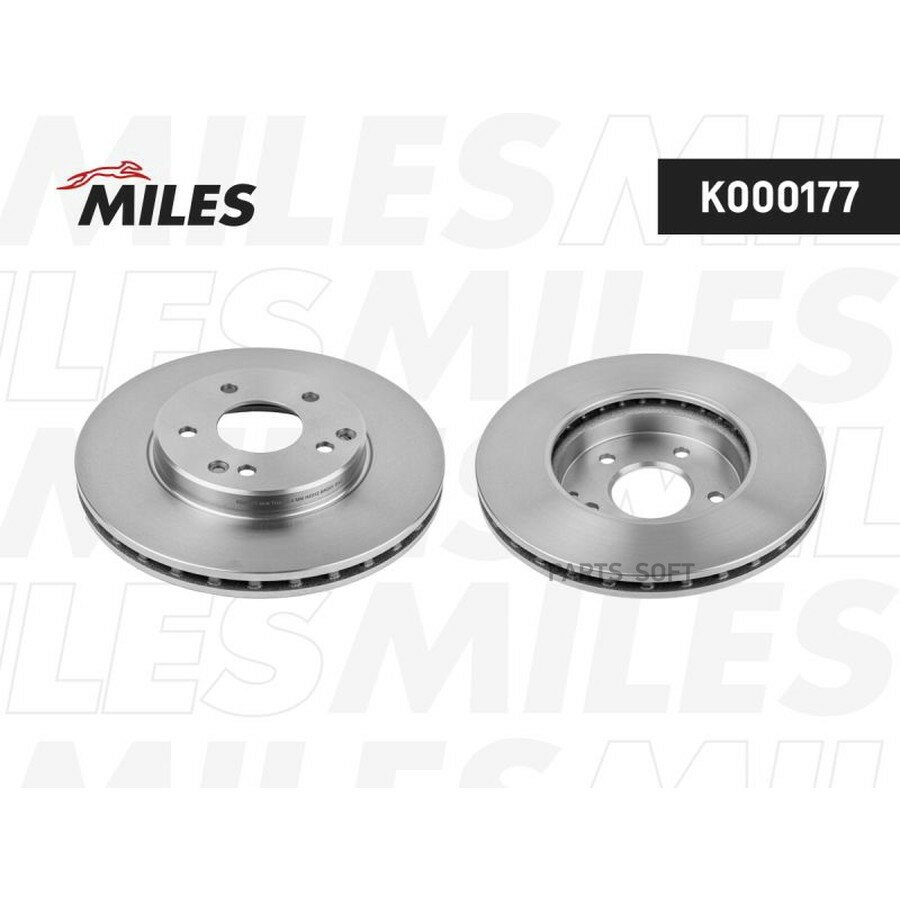 MILES K000177 Диск тормозной MERCEDES W202/W203/W210/R170 2.0-3.0 передний вент. ()