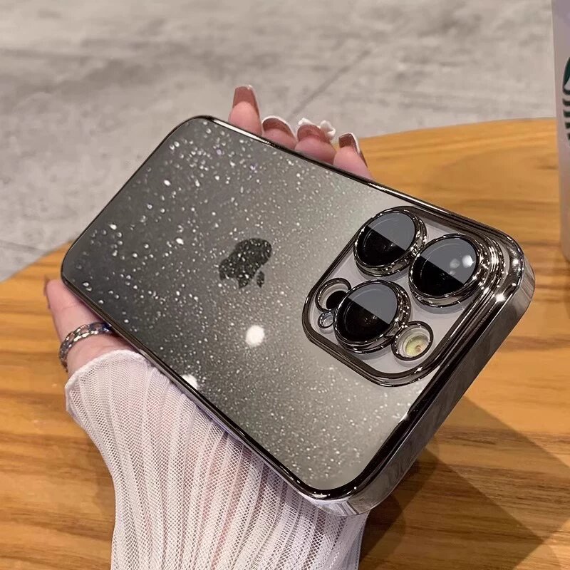 IPhone 16 Plus Титаново-серый блестящий задний панель с защитной пленкой ультратонкий ощущение голого экрана для Apple