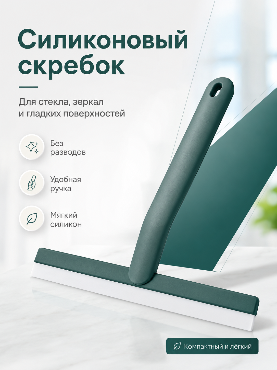 IBRICO/Водосгон/ Силиконовый скребок/для окон/для автомобиля/для стекол