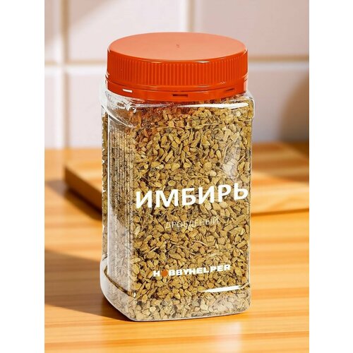 фото Имбирь сушеный hobbyhelper дробленый, фракция 2,5-4 мм 170г