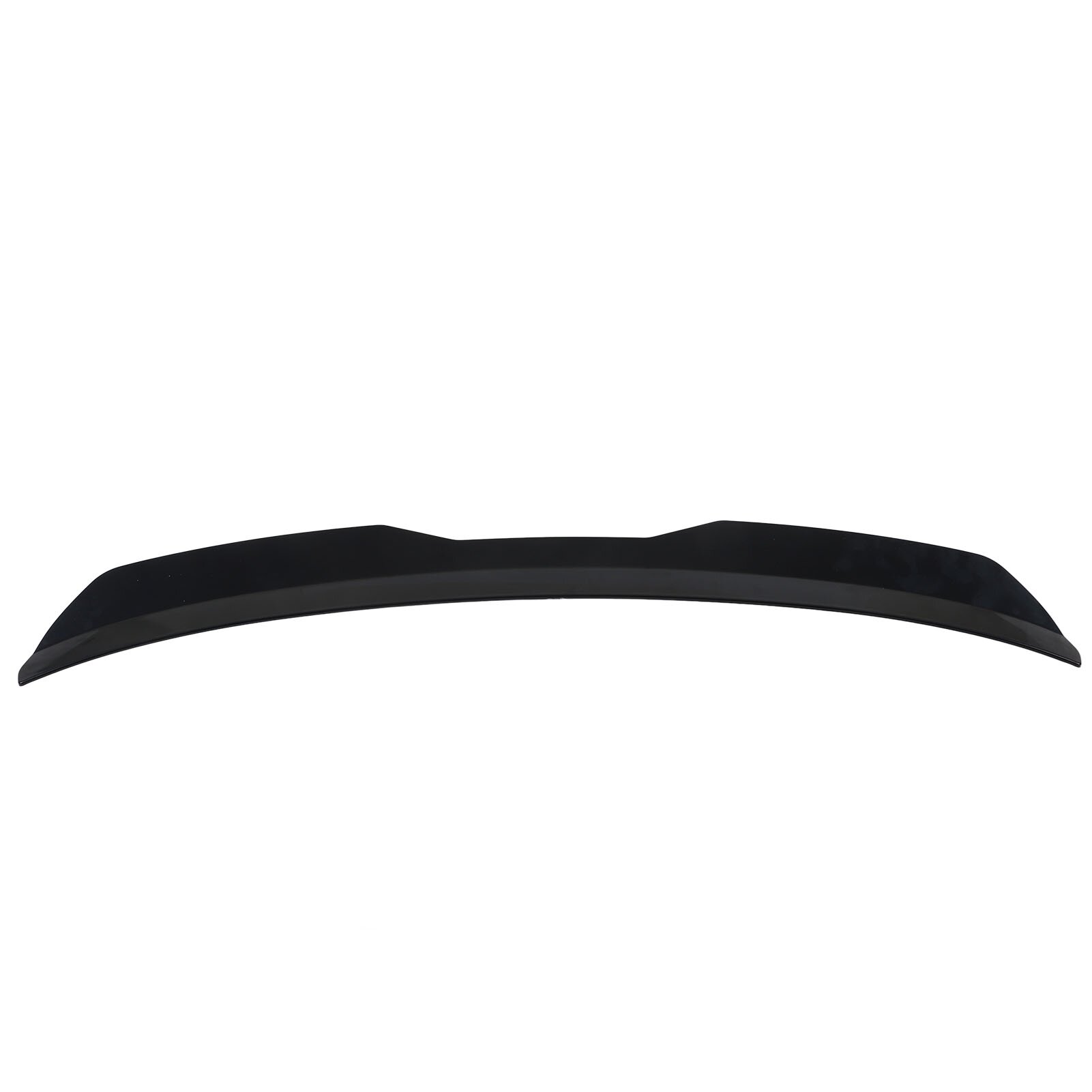 Alerón de techo para ventana trasera, deflector, ajuste universal, reduce la resistencia, moldura superior de la ventana, acabado negro brillante.