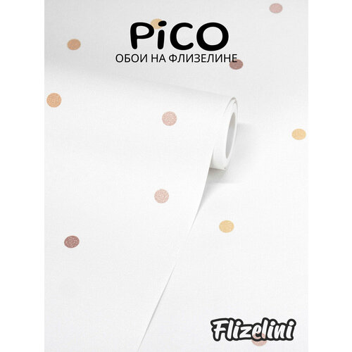фото Обои виниловые на флизелине piko детские в горошек метровые (flizelini, 2183-11)