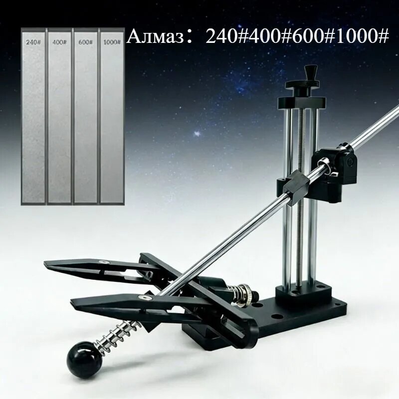 New Black Fixed Angle Sharpener Точилка для алмазного камня. Это позволяет легко полировать под фиксированным углом с острыми и ровными краями, что упрощает обслуживание бытовых кухонных инструментов.