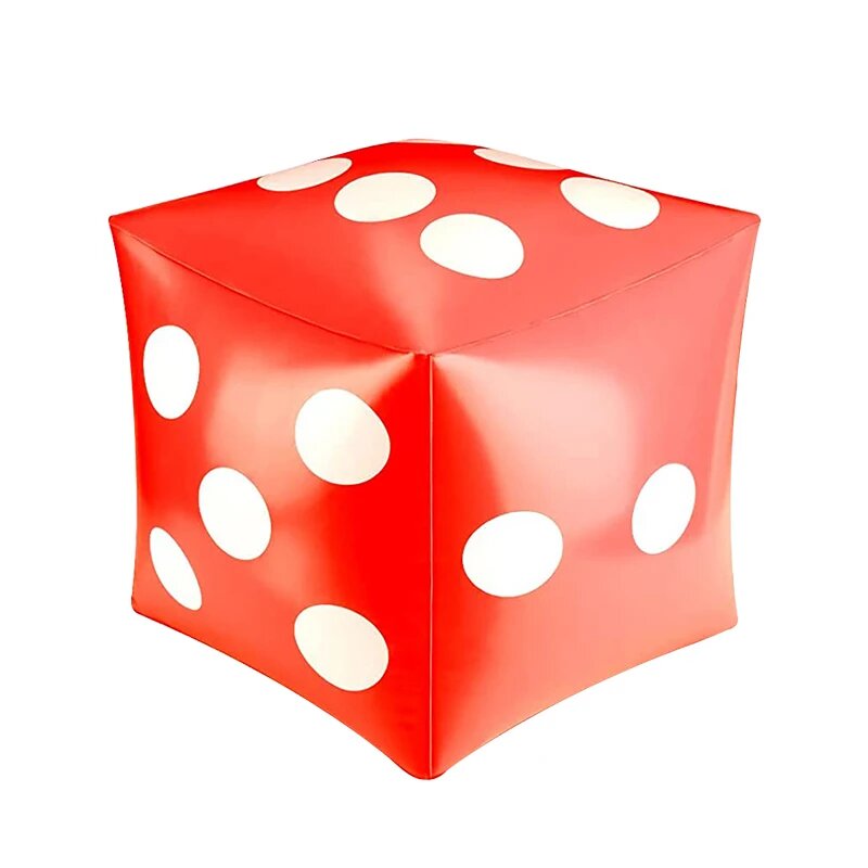 Надувные кубики Jumbo 13,7 дюймов, белые и черные red