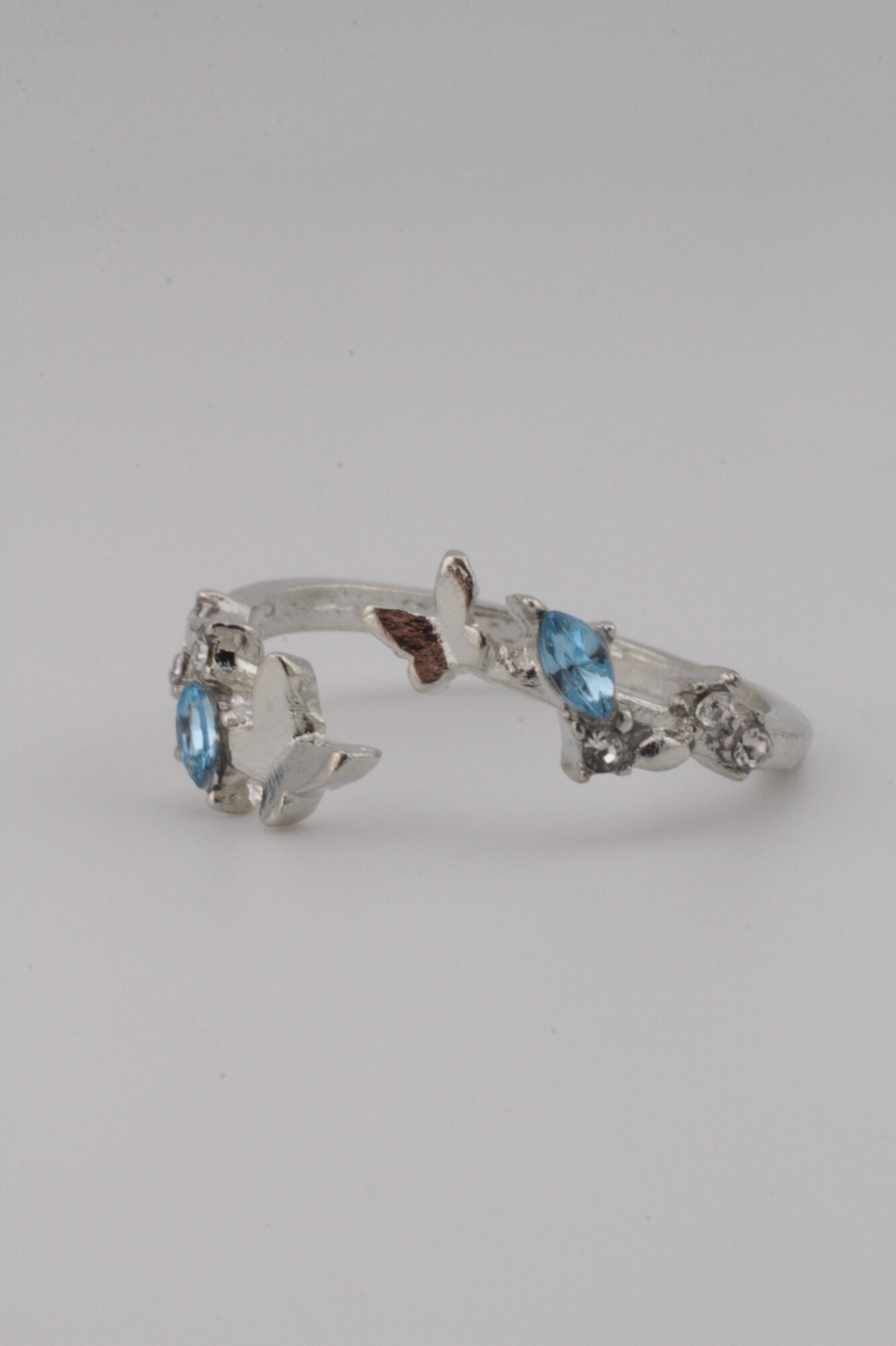 Кольцо, безразмерное, серебряный — фото 1