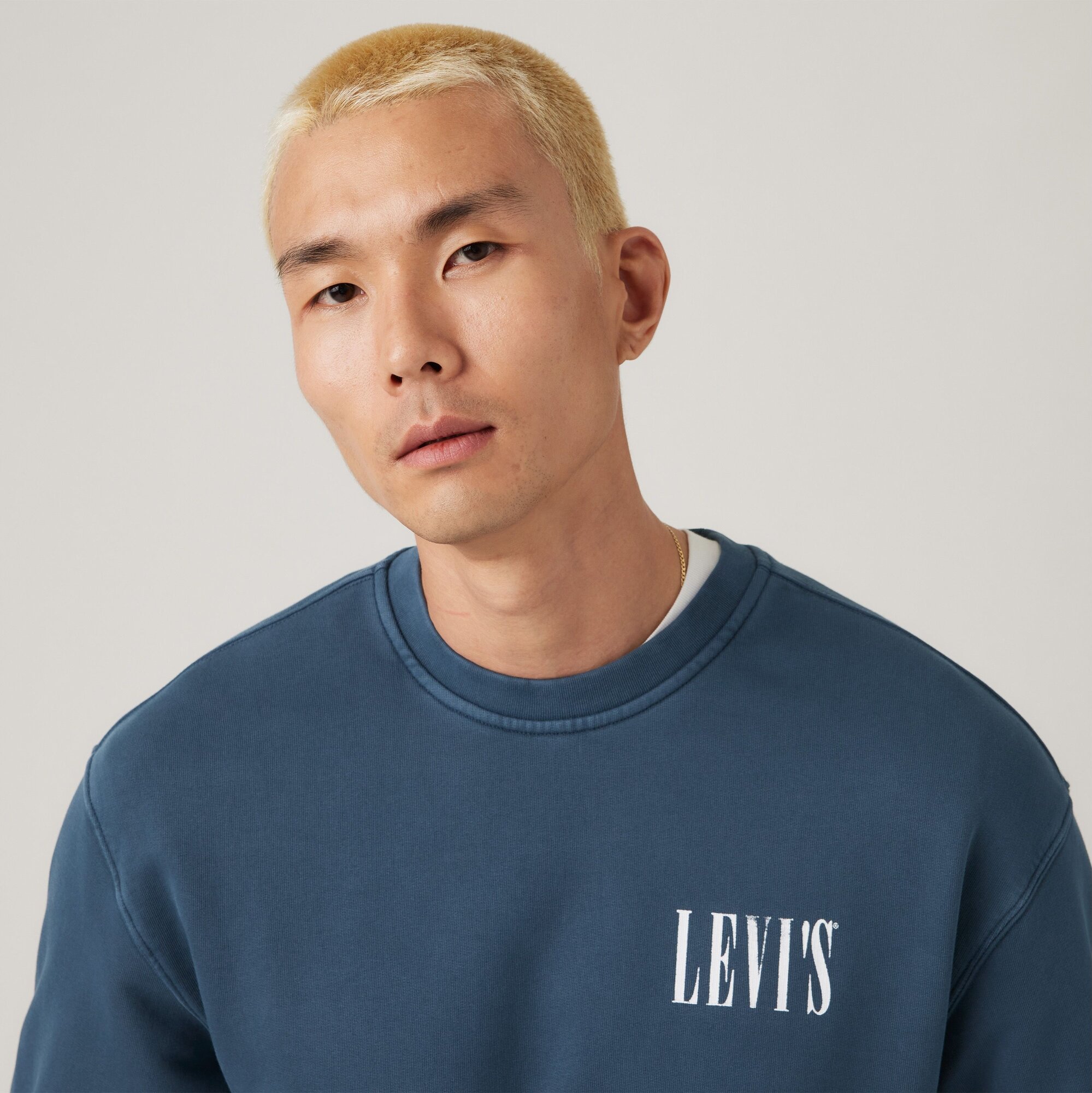 Свитшот Levi's, размер M, , синий — фото 1