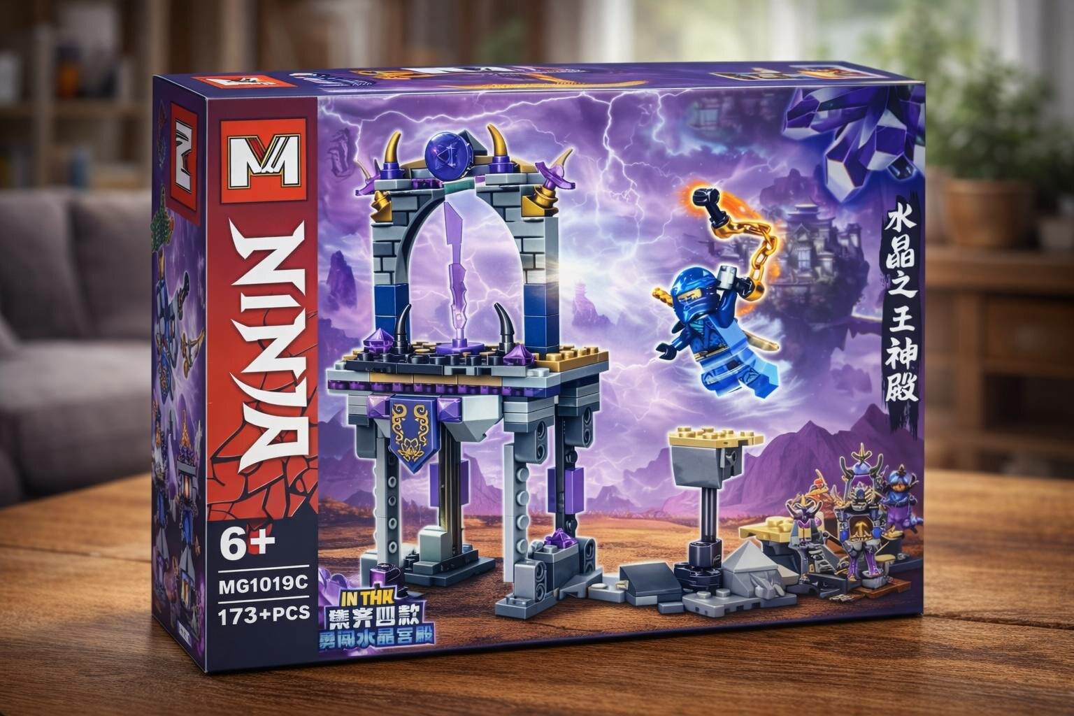 Конструктор "NINJA" MG1019C "Храм Хрустального Короля", 173+ детали