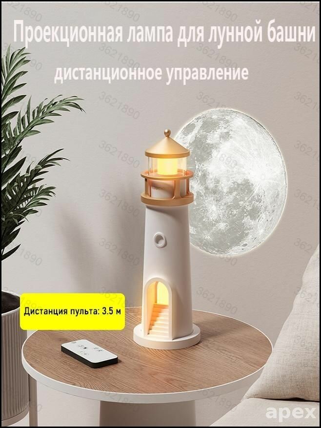 Проекционный светильник для лунного маяка
