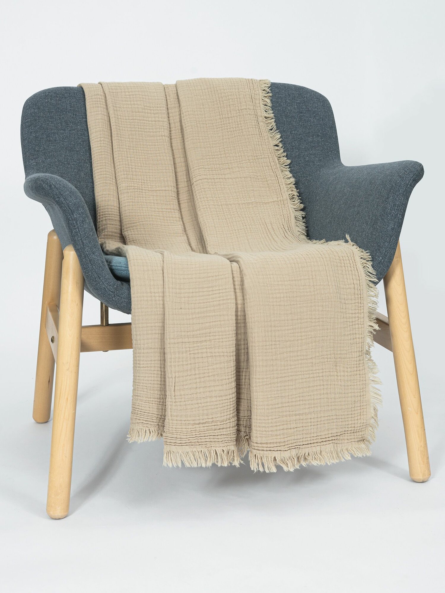 Плед-покрывало Вальтери150х200, муслин, хлопок