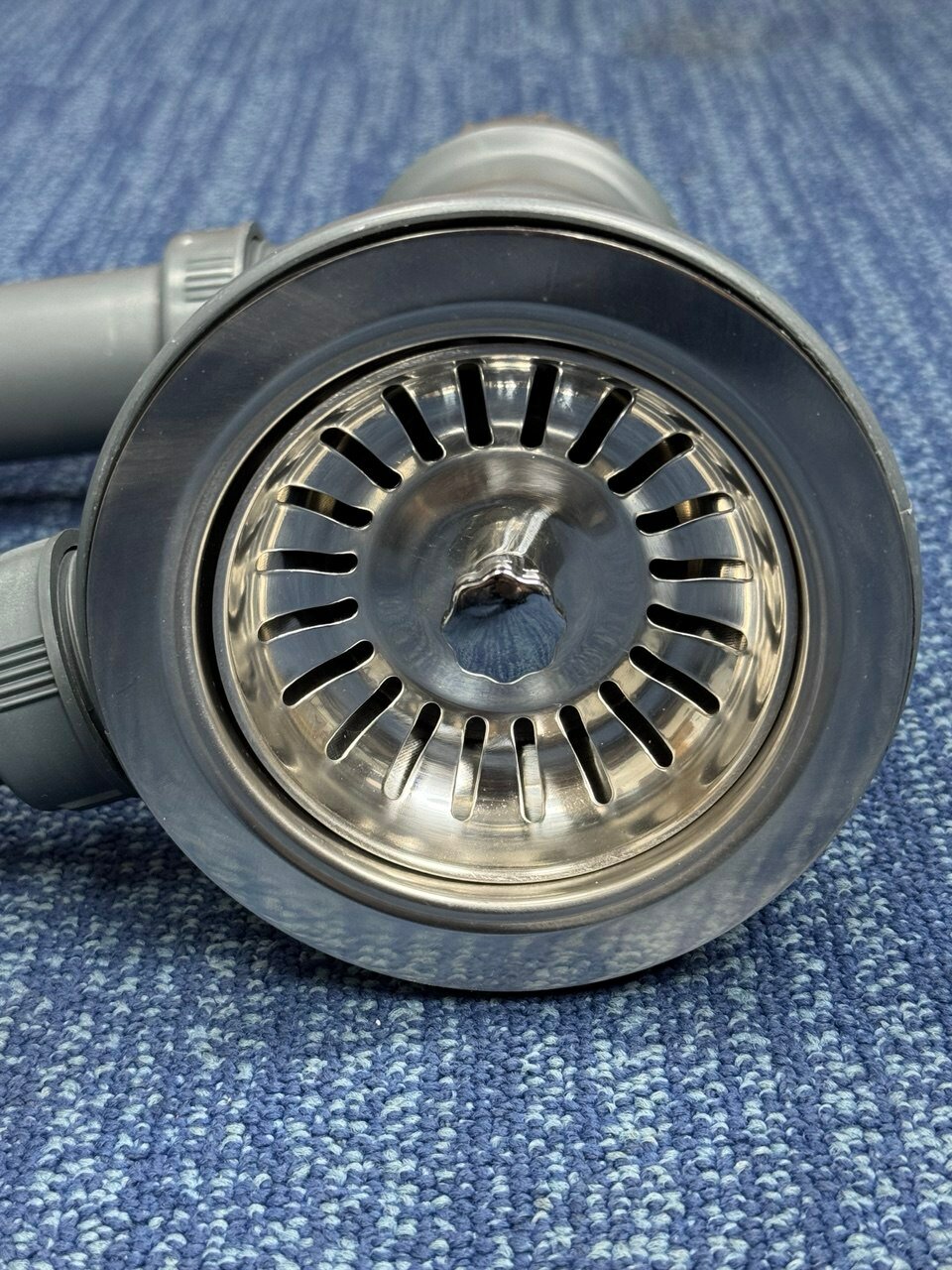 Сифон для кухонной мойки / раковины с переливом — фото 1