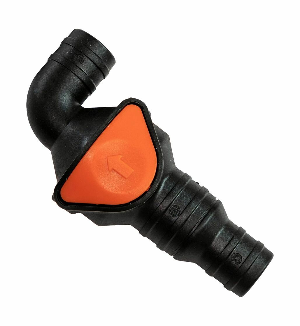 Клапан невозвратный угловой под шланг 20/26 мм, SeaFlo