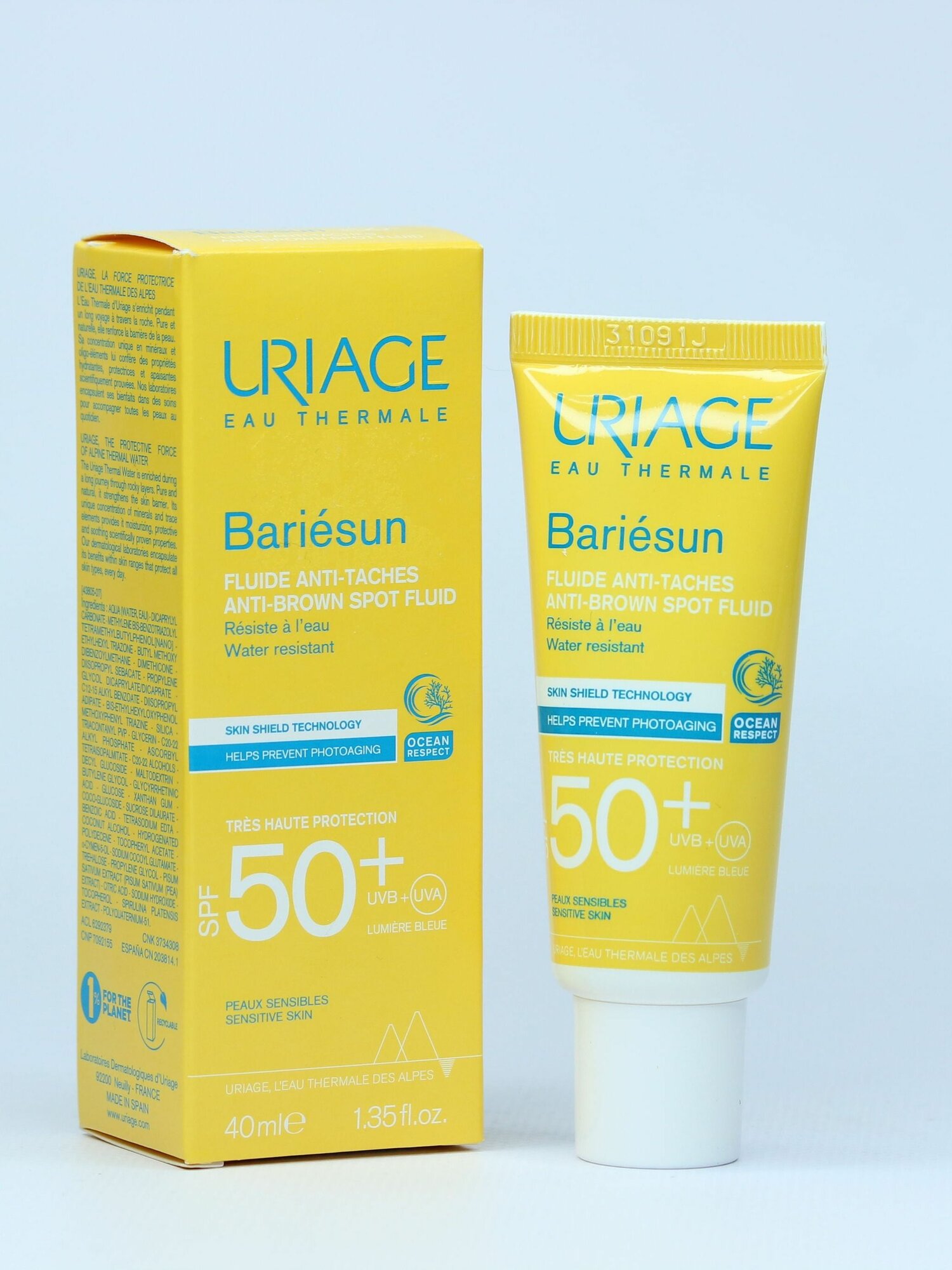 Эмульсия Uriage Bariesun Урьяж Барьесан Против пигментных пятен SPF 50, 40 мл