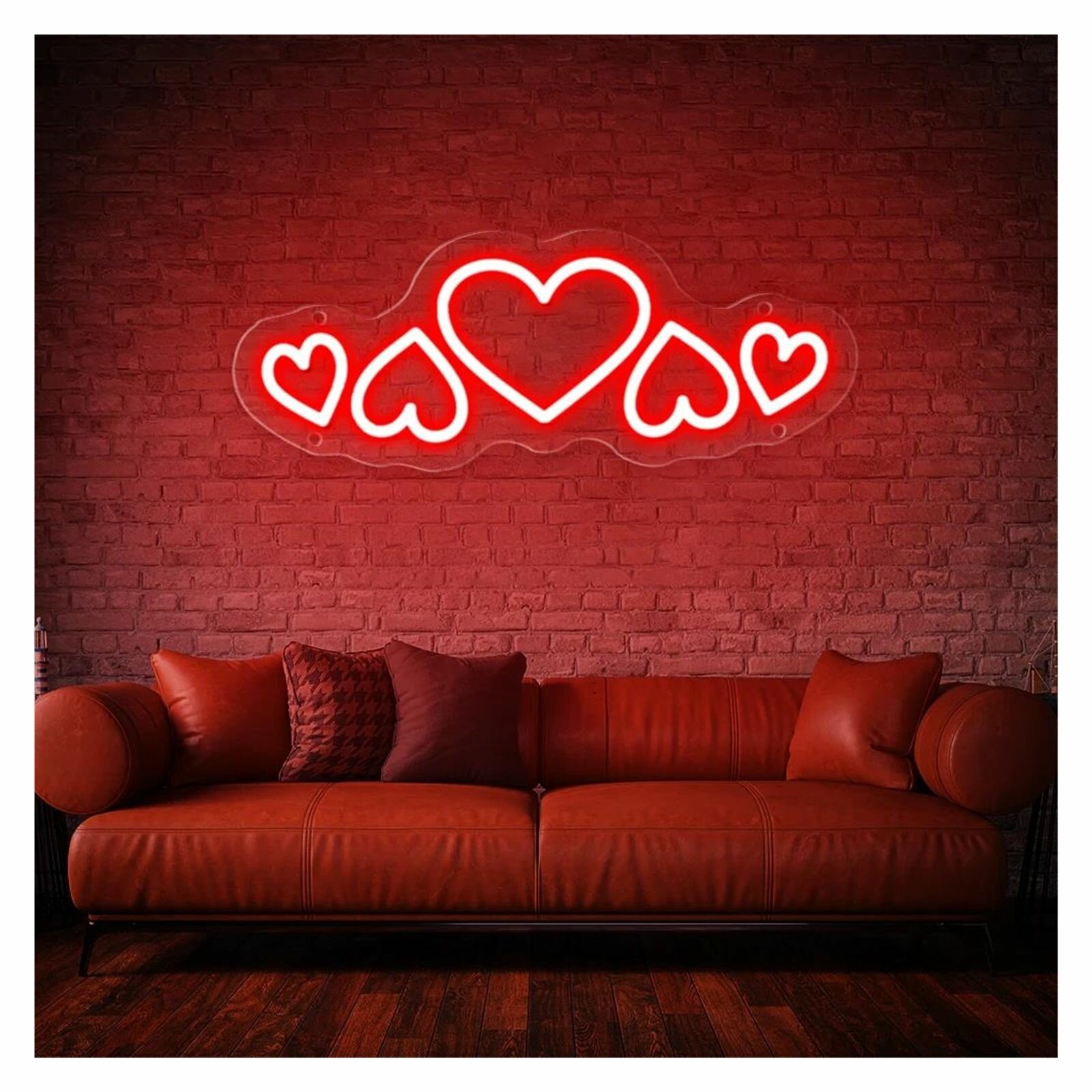 Неоновые Огни Love Heart С Питанием От USB 13,7смx35см