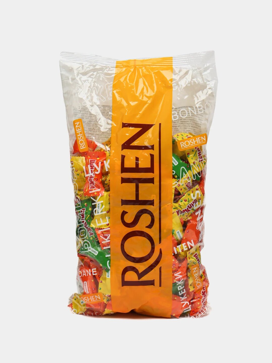 Конфеты карамельные Roshen Шипучка с порошковой начинкой, 1 кг