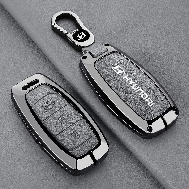 Чехол для ключа Хюндай Hyundai Santa Fe i30 ix25 Elantra KONA Solaris Azera Grandeur Ig TM Accent,3 кнопки, AEYG