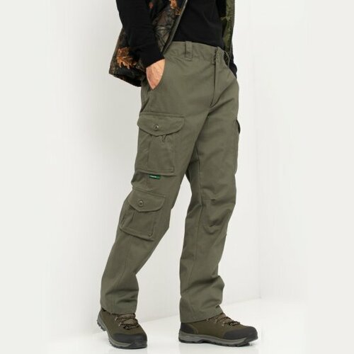 Брюки Huntsman Крафт, олива, 44-46 (ткань хлопок)