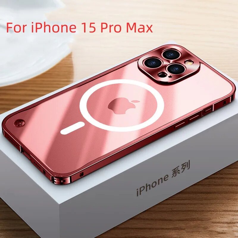 Черный чехол для iPhone 13 с магнитом