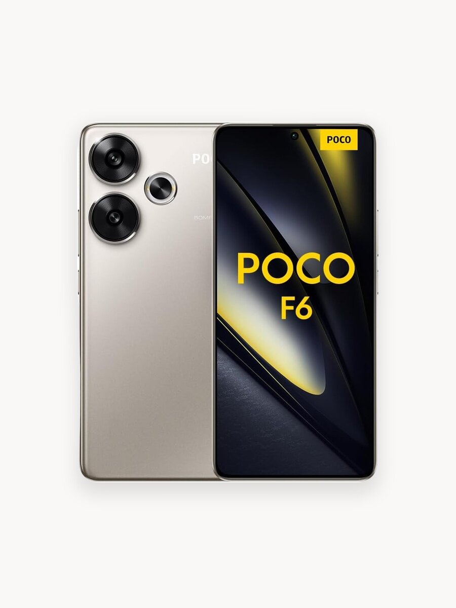 Смартфон Xiaomi Poco F6 12/512 ГБ Global, Dual nano SIM, титановый