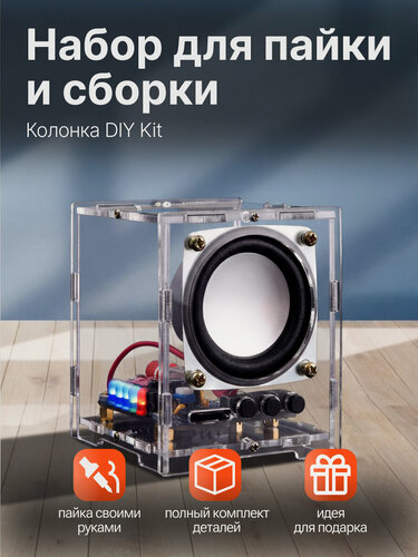 Изображение товара DIY Конструктор Bluetooth колонка в прозрачном корпусе Run Energy