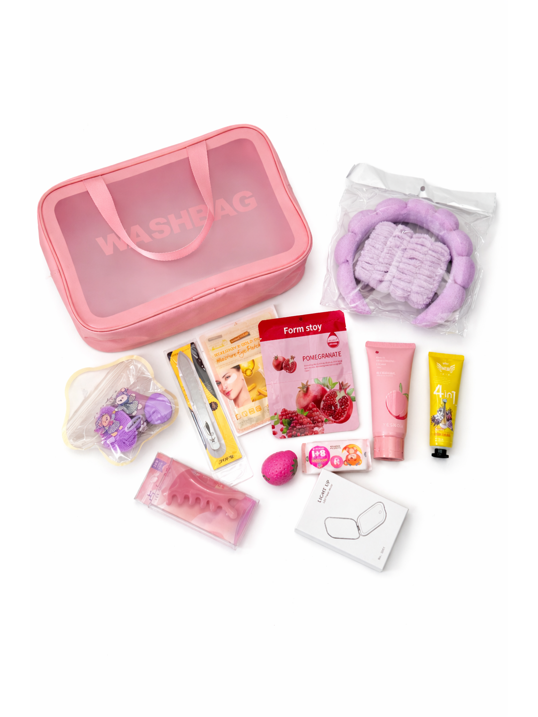 Подарочный набор для ухода за кожей и макияжа 11в1 в косметичке, день рождение, 8-март