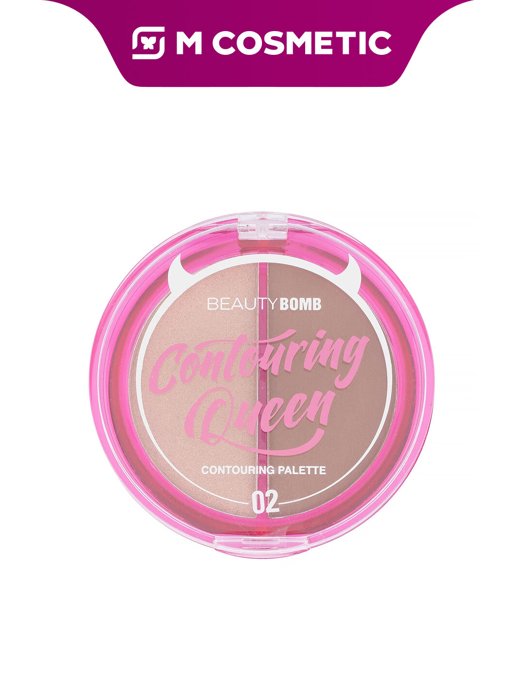 Палетка BEAUTY BOMB т02, для контуринга, скульптурирующая, сатиновый финиш