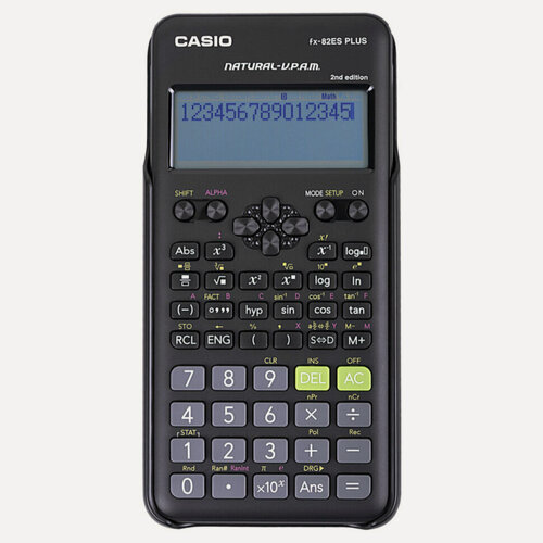 Изображение товара Калькулятор инженерный CASIO FX-82ESPLUS-2-WETD (162х80 мм), 252 функции, батарея, сертифицирован для ЕГЭ, FX-82ESPLUS-2-S, 250394