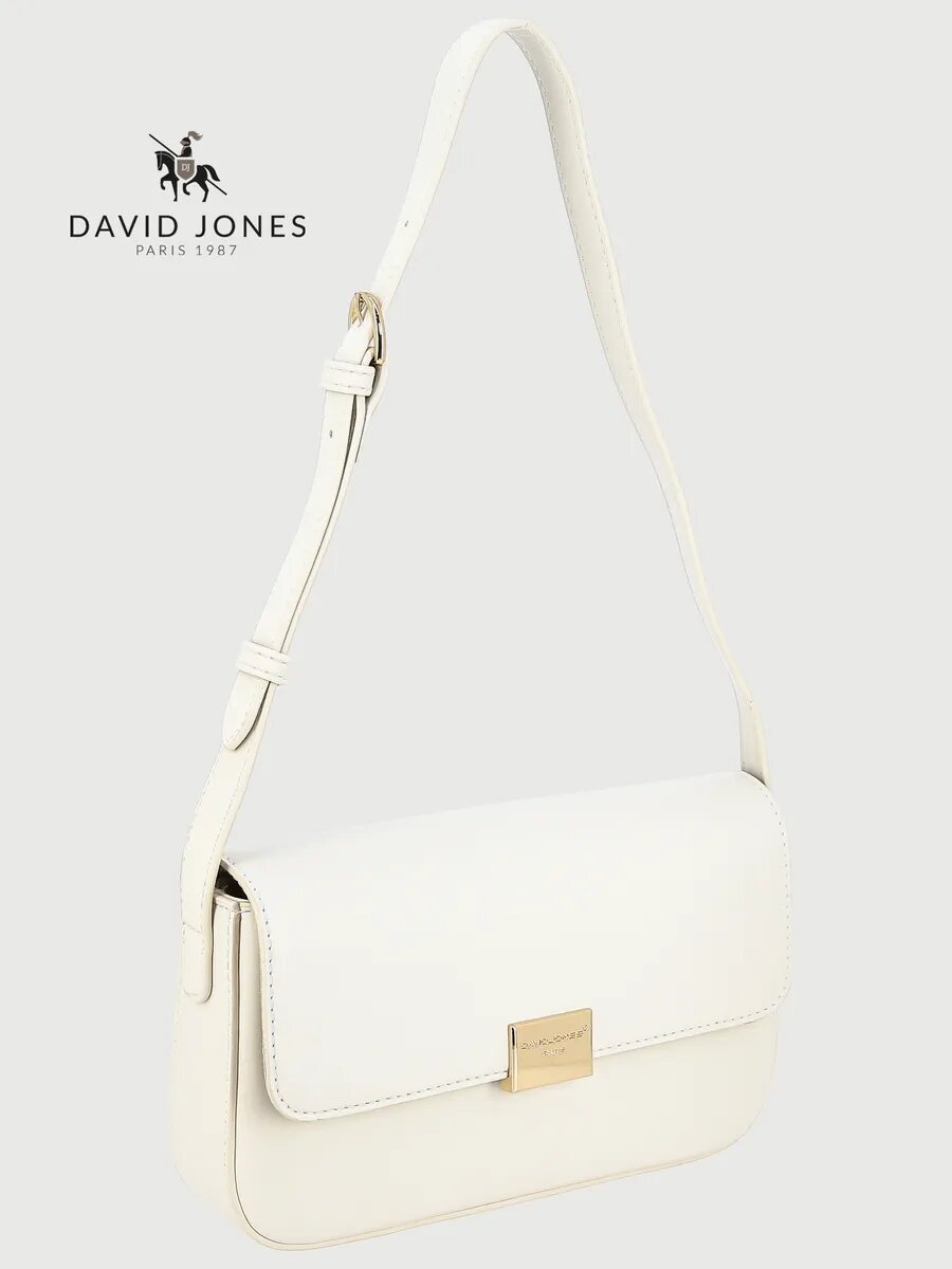 Сумка кросс-боди DAVID JONES, слоновая кость