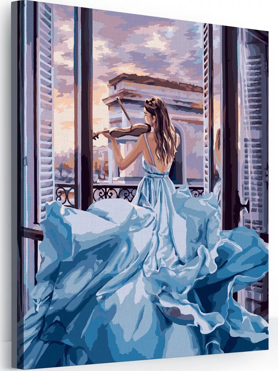 Картина по номерам на холсте с подрамником 40х50 см Мелодия души