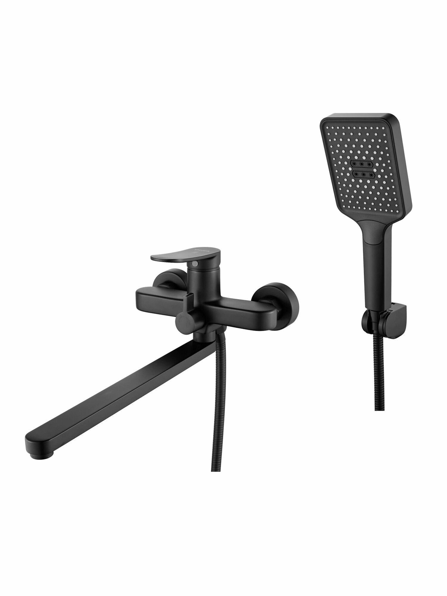 Смеситель для ванны с изливом 35 см Shevanik S4522H, Черный