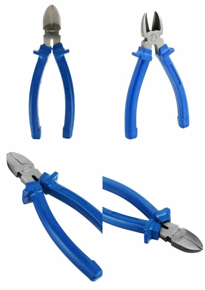 4 штуки (комплект) Бокорезы рокот 200мм, пластиковая удобная ручка