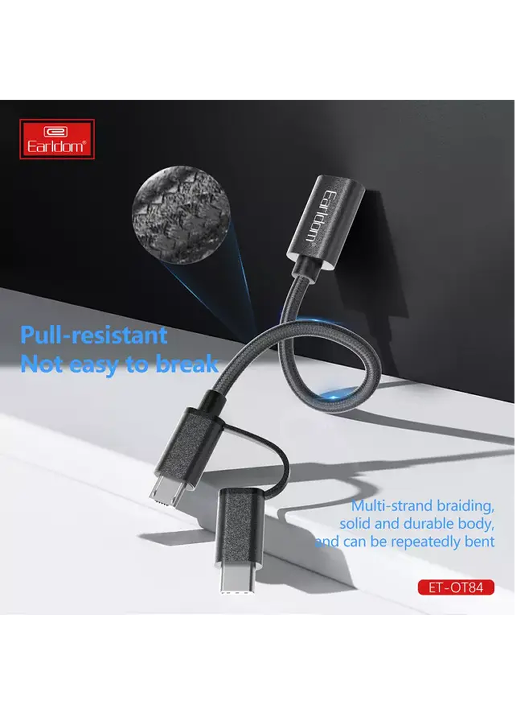 Earldom OT84 — это OTG-адаптер для подключения USB-устройств к смартфону или планшету. — фото 1