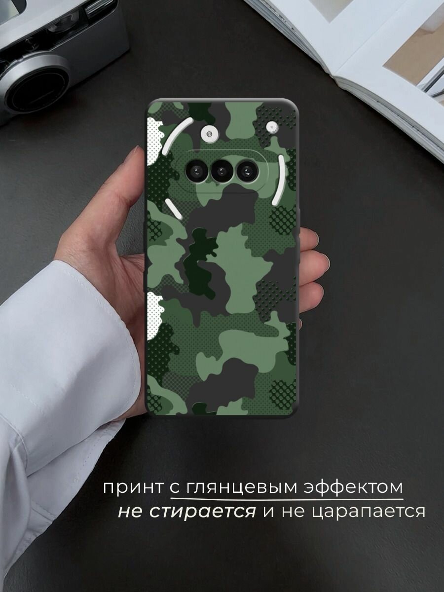 Чехол на Nothing Phone 3a / Нотинг Фон 3a с принтом Тактический камуфляж — фото 1