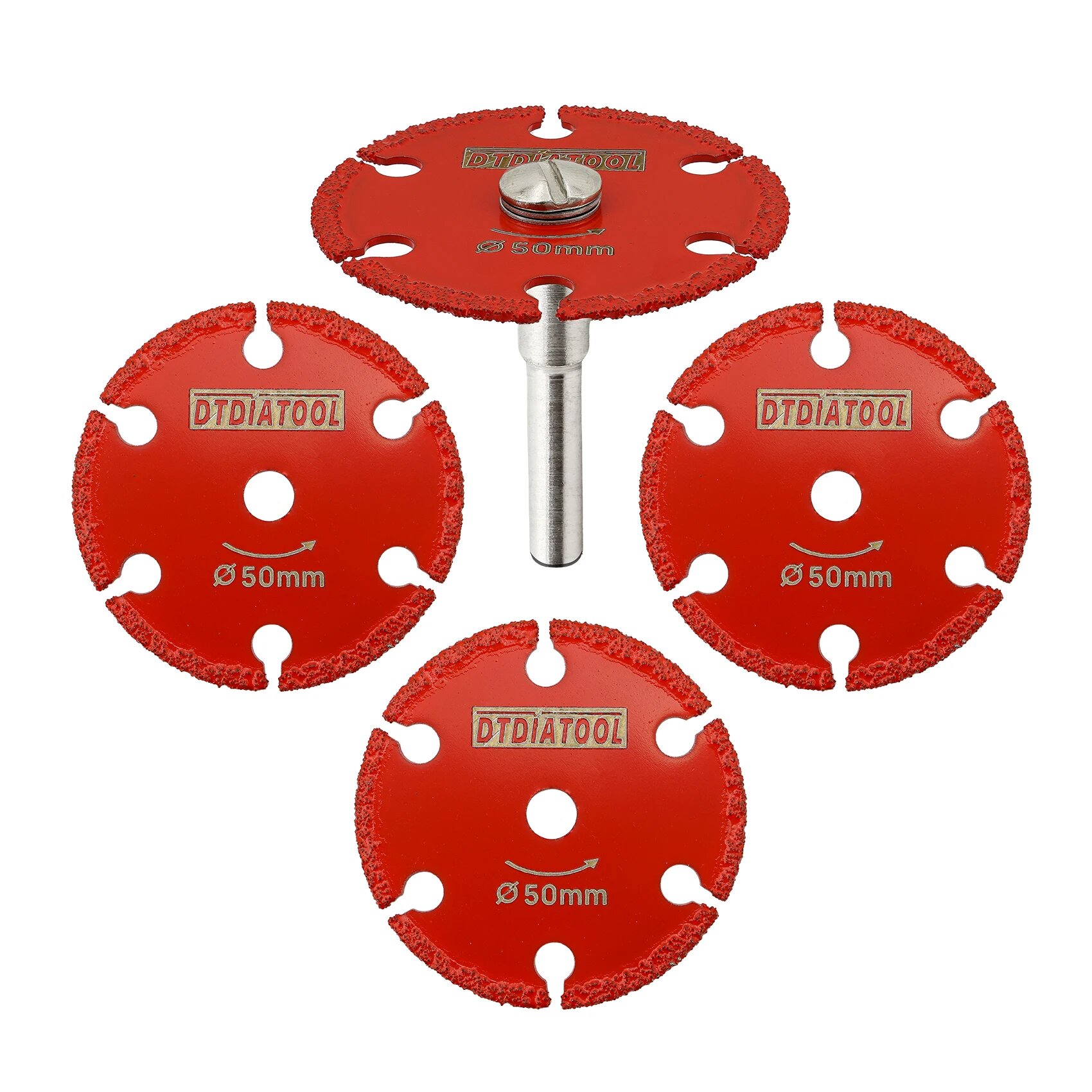 DT-DIATOOL Алмазный мини-диск для резки металла 30/40/50 мм 40 мм, 4pcs Blades a Shank