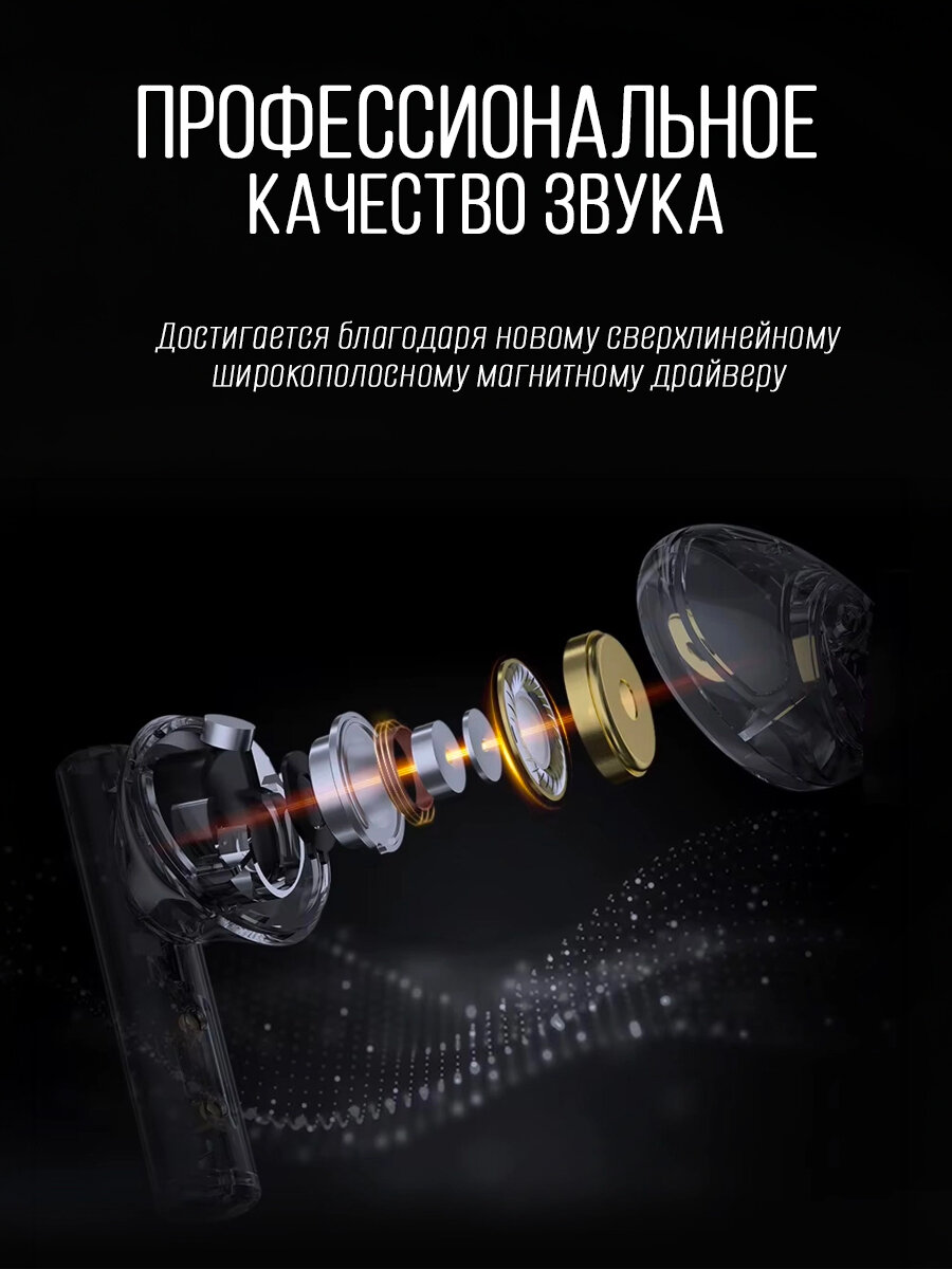 Наушники беспроводные KZ Sora, динамические, Bt 5.4 — фото 1