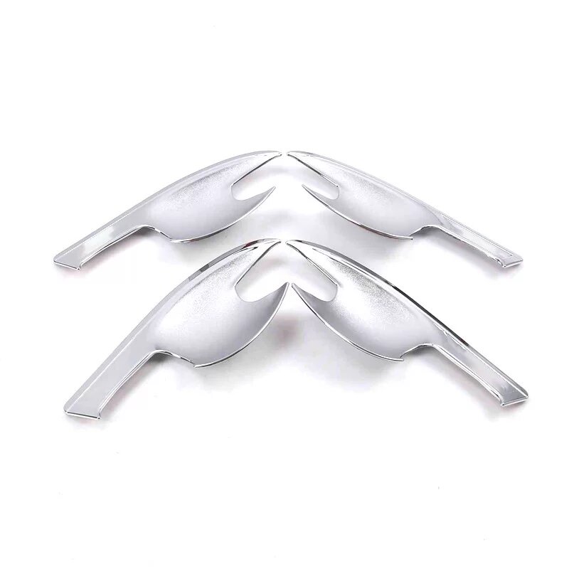 Декоративные накладки на ручку двери Mazda CX3/CX4/CX5, дизайн ножа, хром, 4 шт.