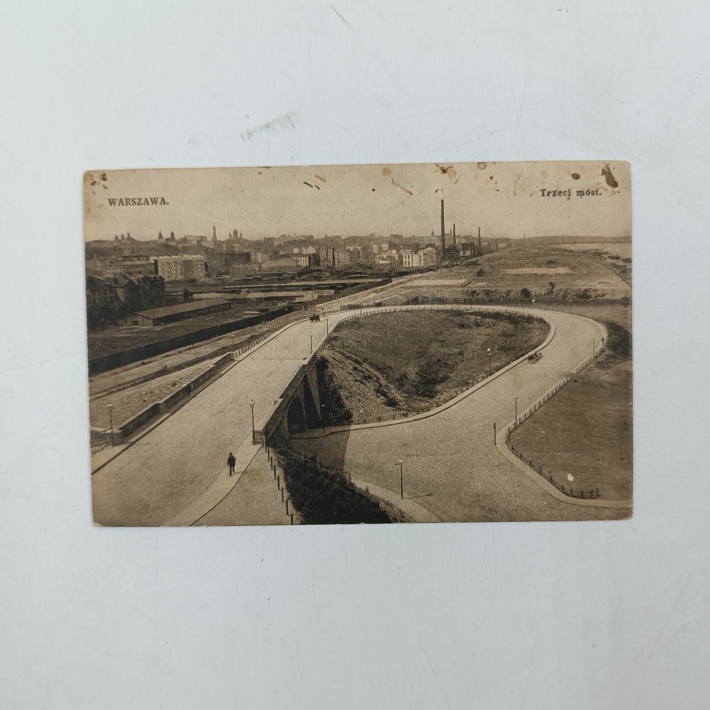 Открытка 1910е годы. Фототипия. Варшава."Мост". Состояние на фото. 14х8,5 см