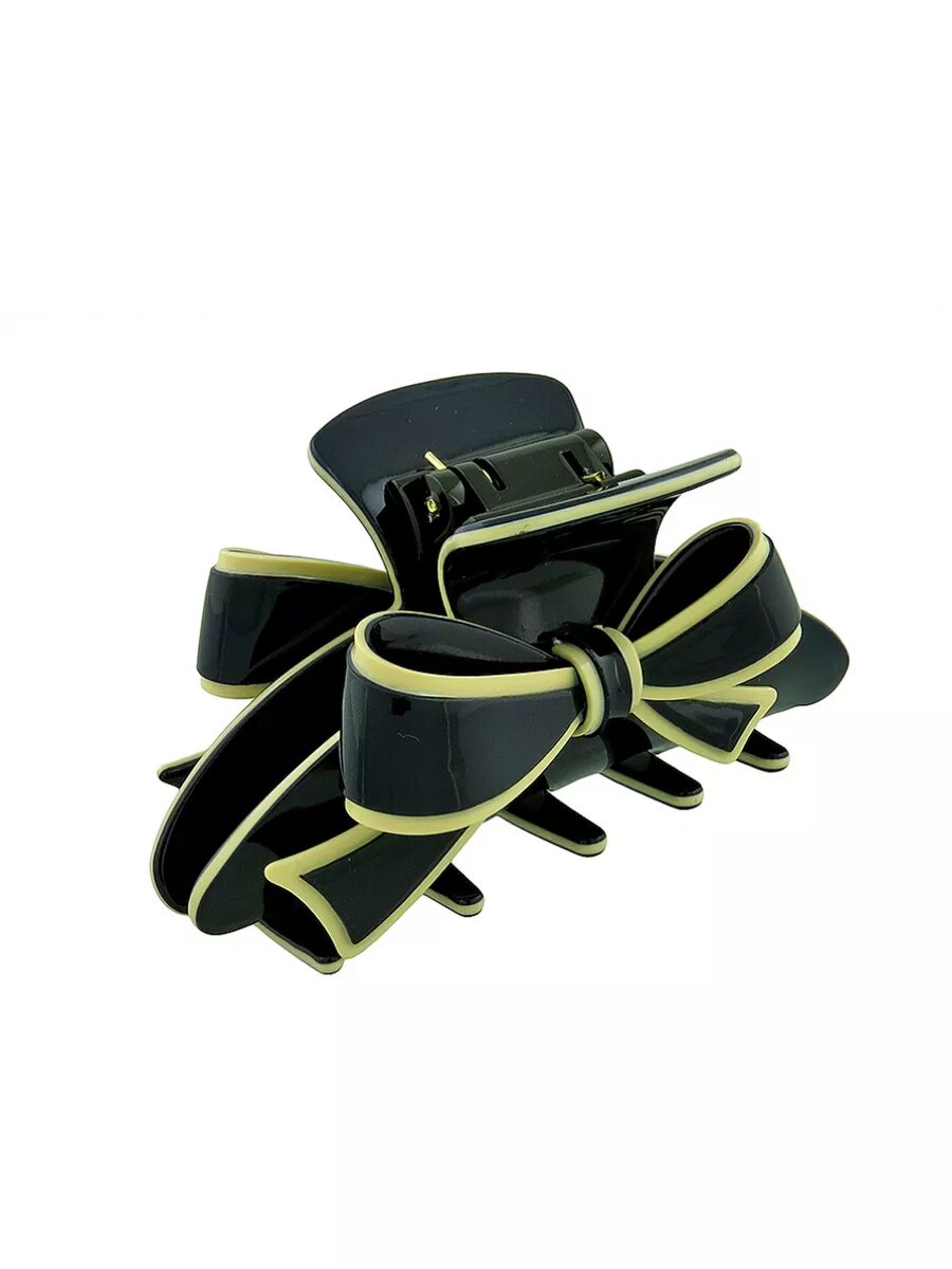 Зажим для волос Magie Accessoires, Франция, пластик, черный, бежевый