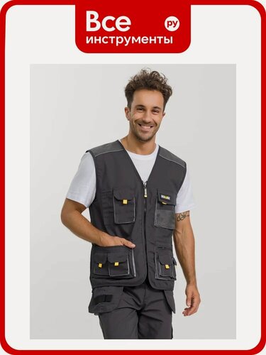 Изображение товара Рабочий жилет DOWELL hd, xl D81260-XL, При выборе размера - опирайтесь на фото с таблицей размеров в карточке товара