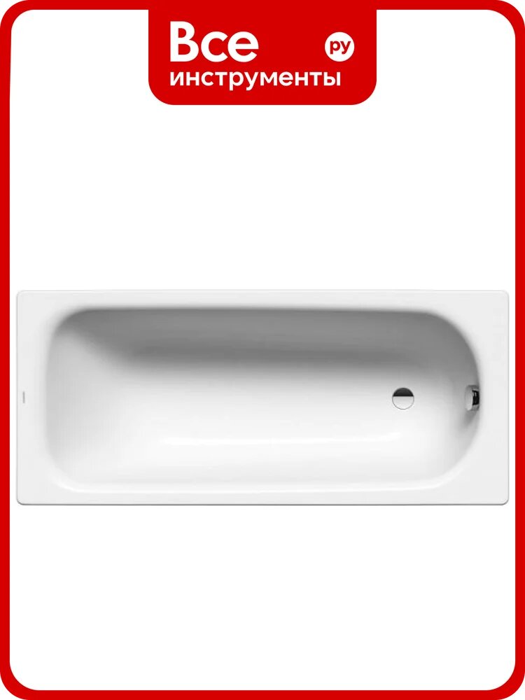 Ванна Kaldewei SANIFORM PLUS 372-1 размер 1600х750х410, alpine white, без ножек 112500010001 00039822