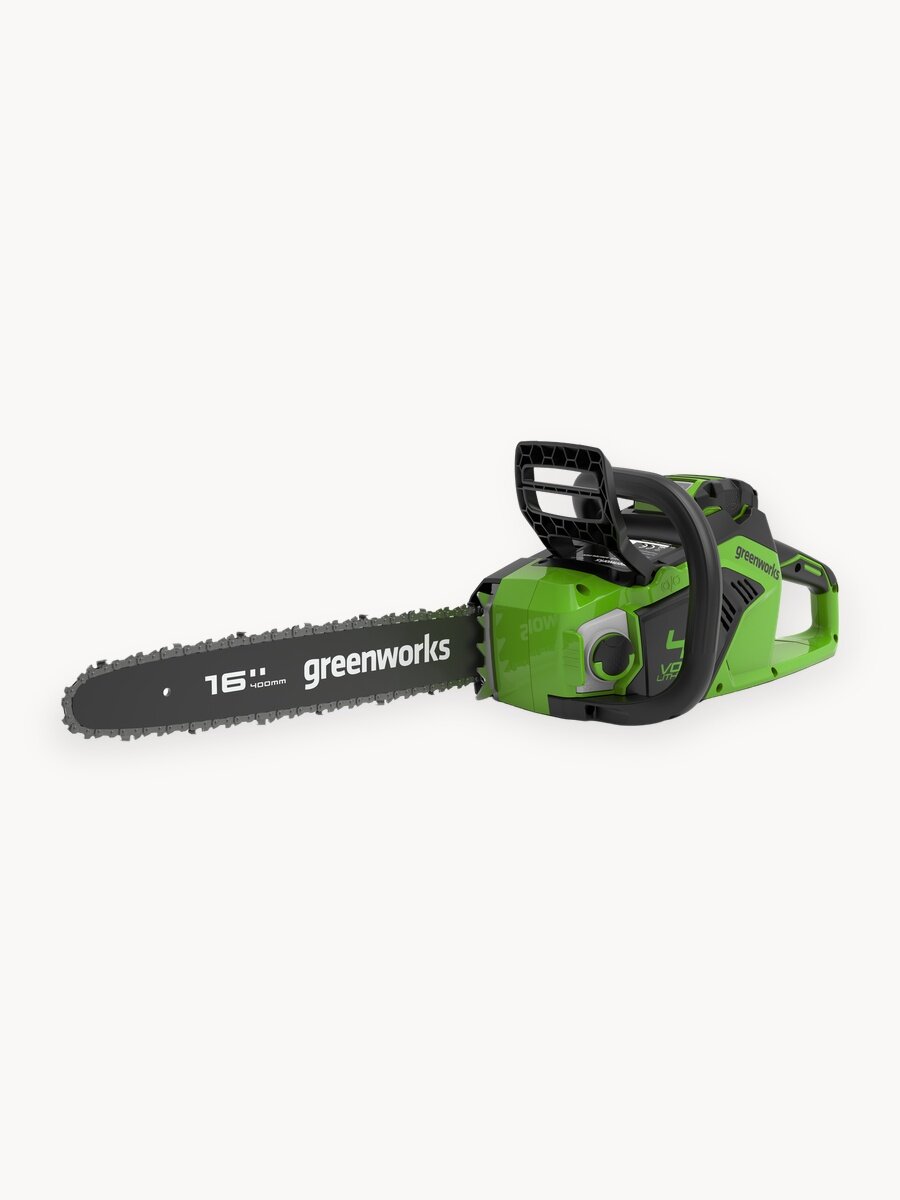 Цепная пила аккумуляторная Greenworks 40V, 40 см, бесщеточная, до 1,8 КВт, без АКБ и ЗУ
