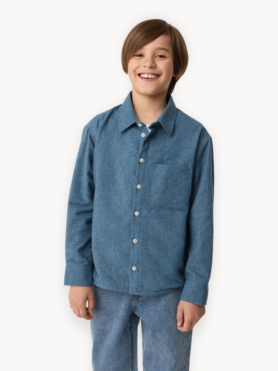 Рубашка Lassie, размер 146, голубой,