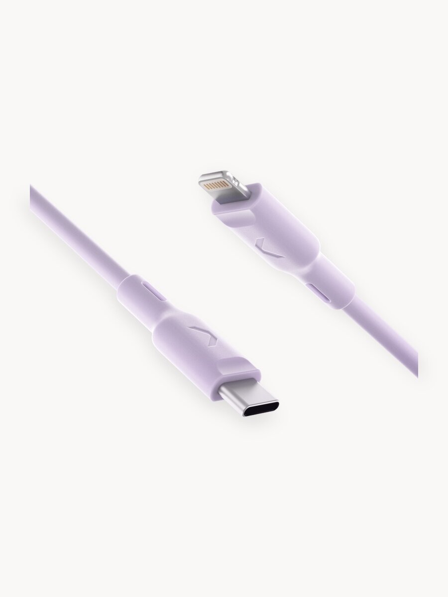 Кабель COMMO Jelly USB Type-C - Lightning MFI, 2,2 м Лавандовый